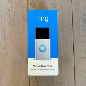 NWT - Ring Video Doorbell - Silver